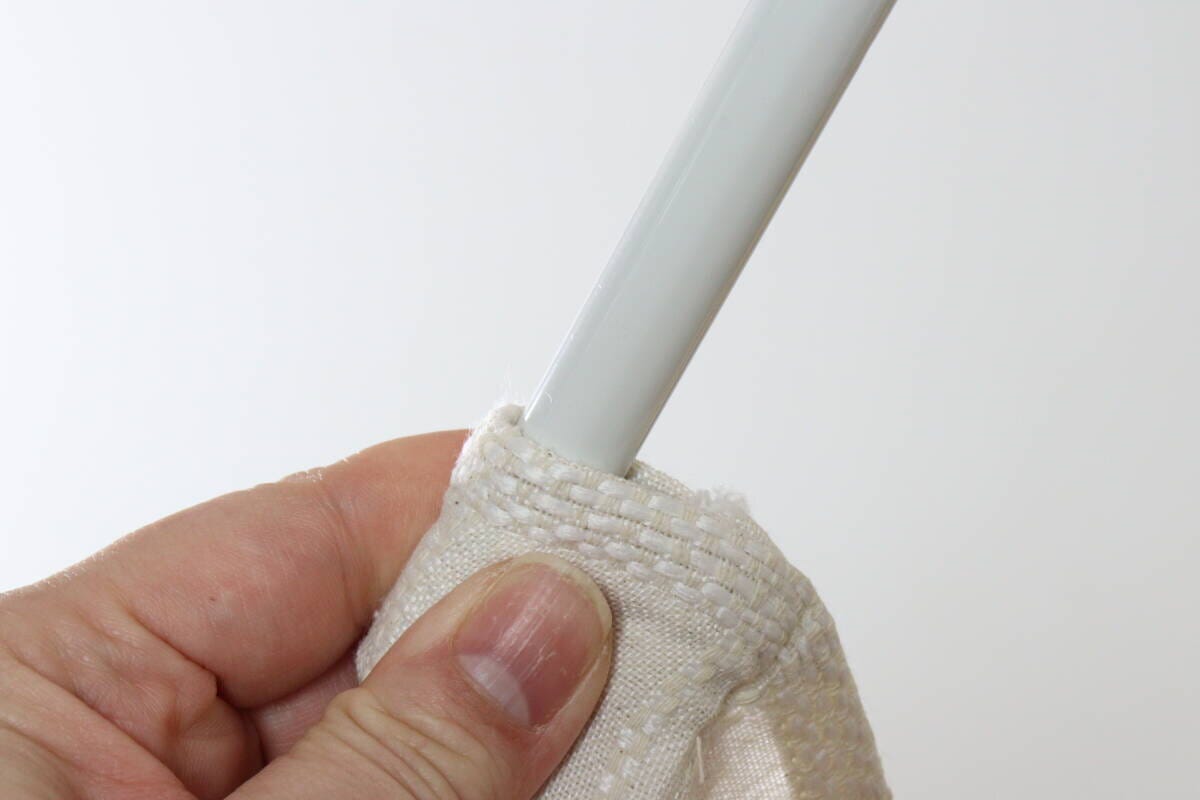 ナチュラルドビーカーテン（インド綿混、チェック）　使用方法