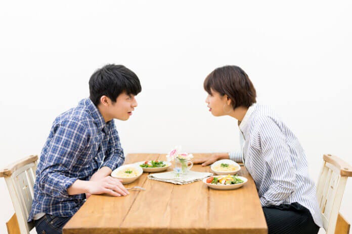 △例①“趣味”や“仕事”話をする