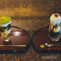 コーヒーゼリーアフォガード880円、黒ごまのぱふぇ1,000円(C)モデルプレス