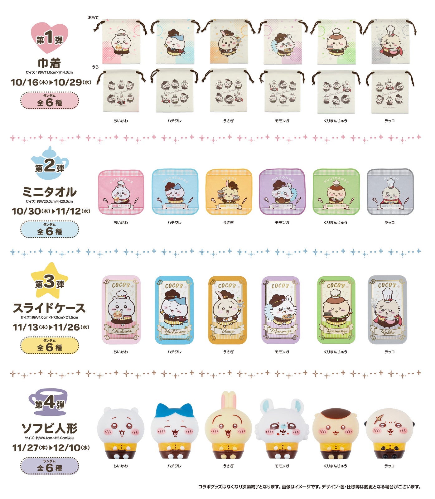 ココスオリジナルコラボグッズ（提供写真）