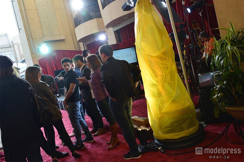 第87回アカデミー賞、レッドカーペット会場準備の様子（米・ドルビー・シアター／画像：モデルプレス）