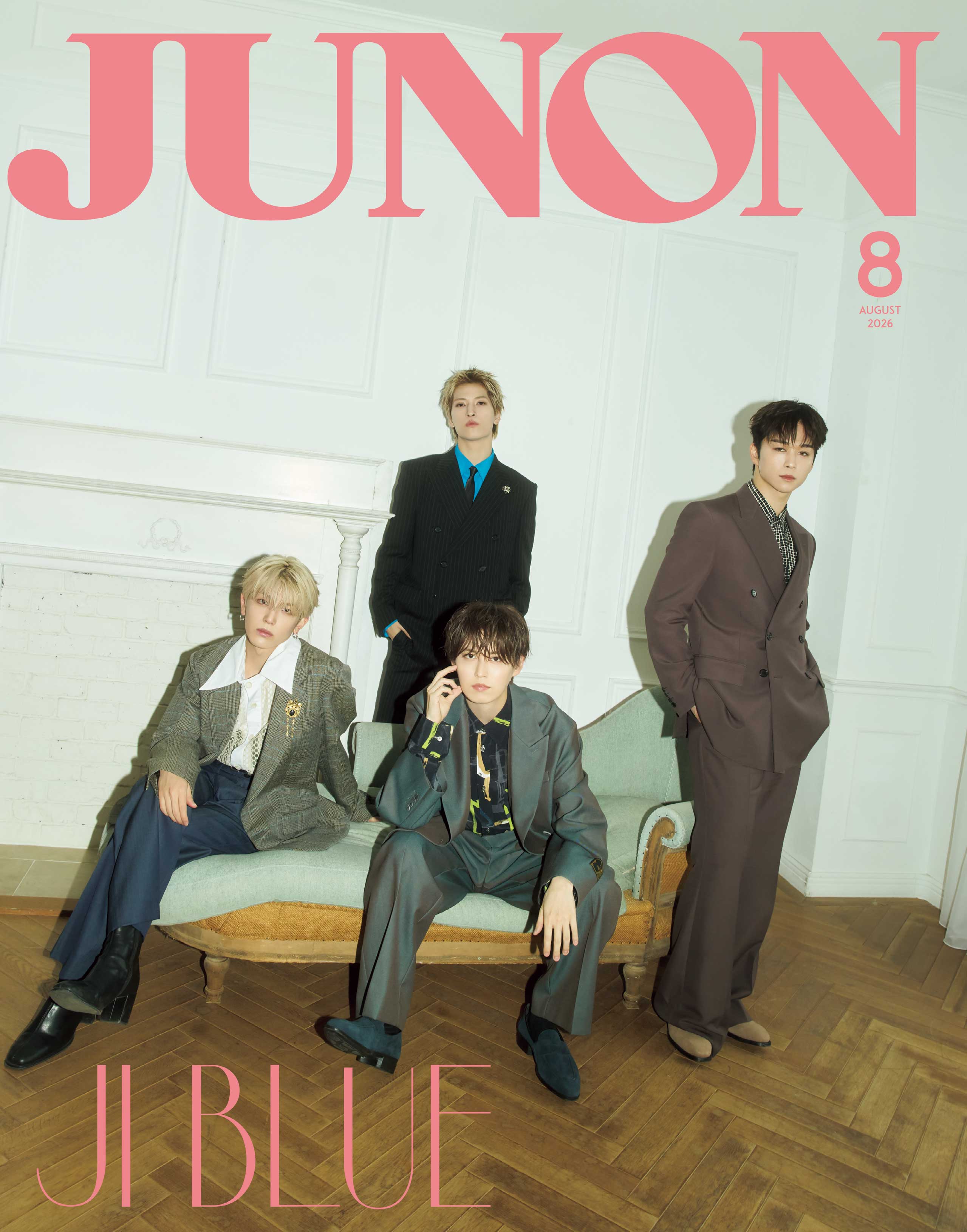 「JUNON」8月号臨時増刊版（6月2日発売）裏表紙：JI BLUE（金城碧海、後藤威尊、高塚大夢、白岩瑠姫）（画像提供：主婦と生活社）