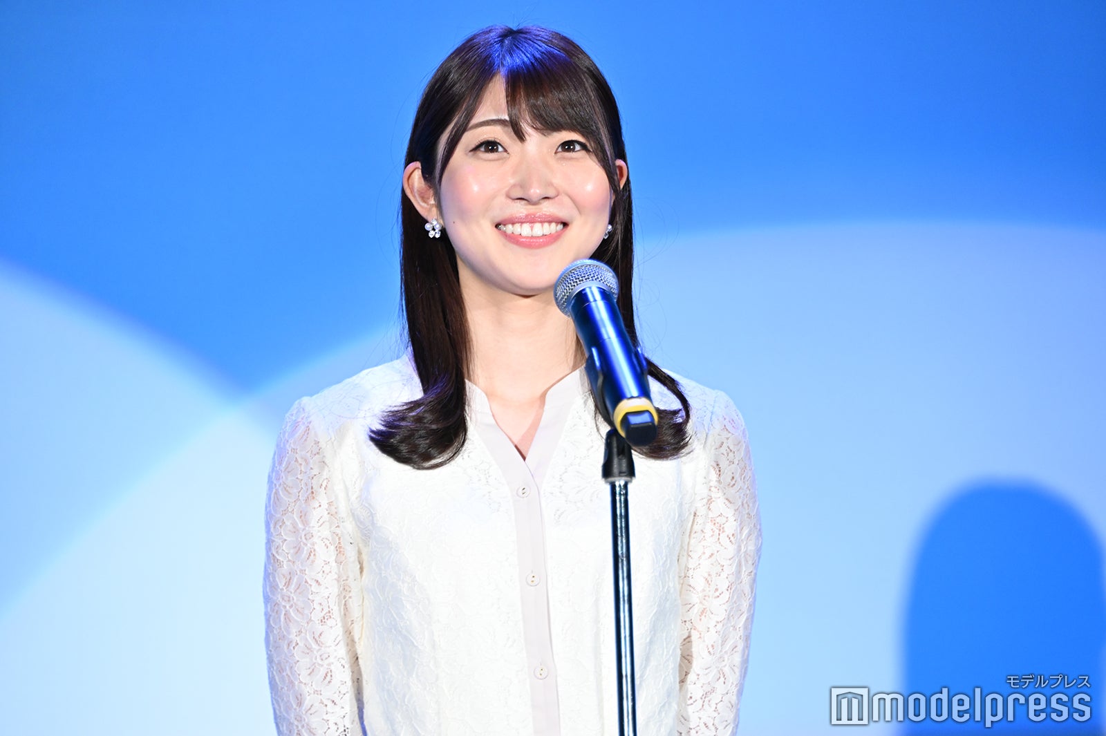西田杏優さん／「第3回学生アナウンス大賞」スピーチの様子 （C）モデルプレス