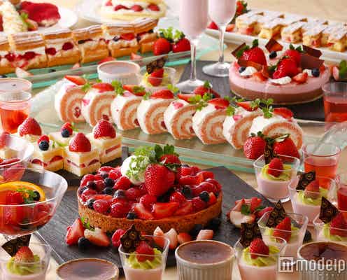 高級いちごスイーツが集結!あまおう&とちおとめを楽しむ絶景ビュッフェ
