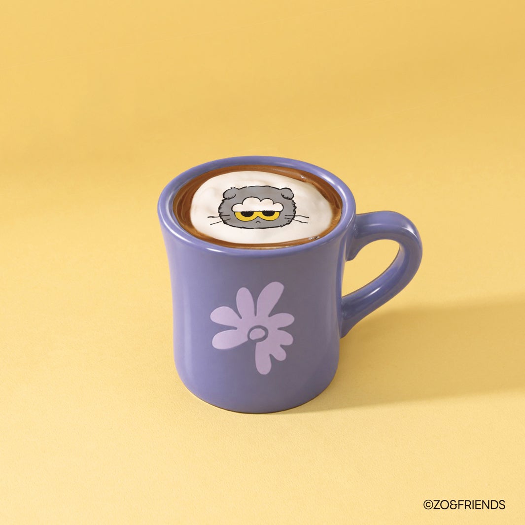 「ZO&amp;FRIENDS ホットダルゴナコーヒー」￥1,100（税込）（C）ZO&amp;FRIENDS