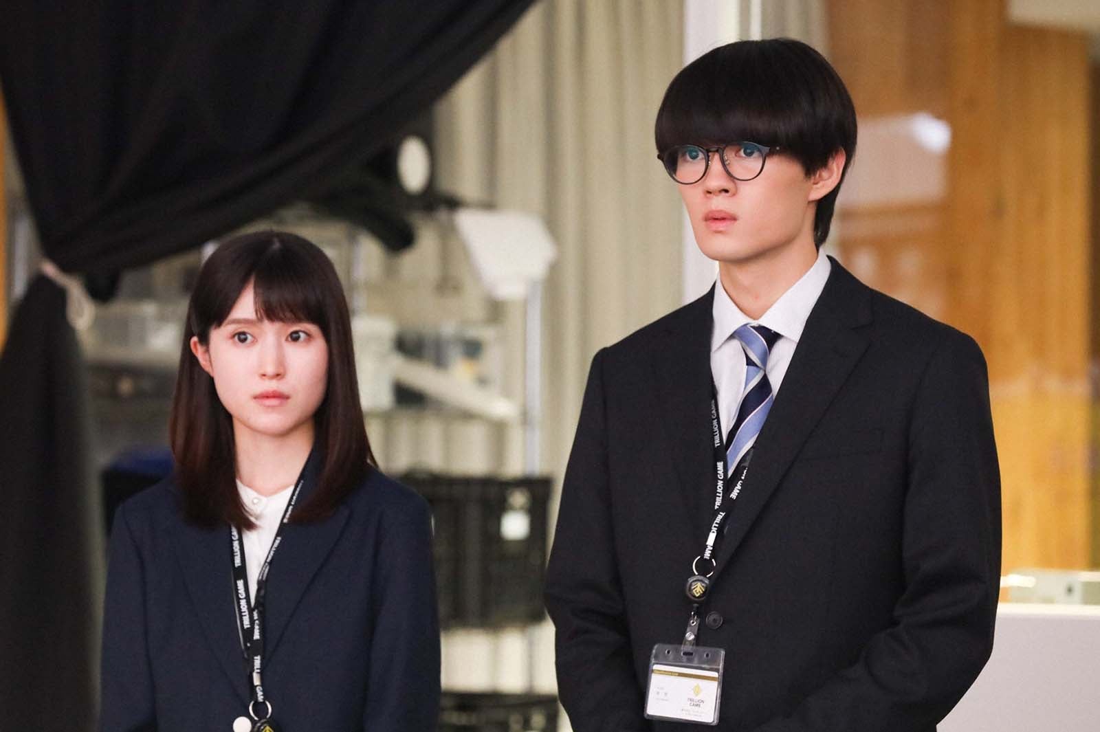 福本莉子、佐野勇斗「トリリオンゲーム」第7話より（C）TBS／撮影：高橋裕子