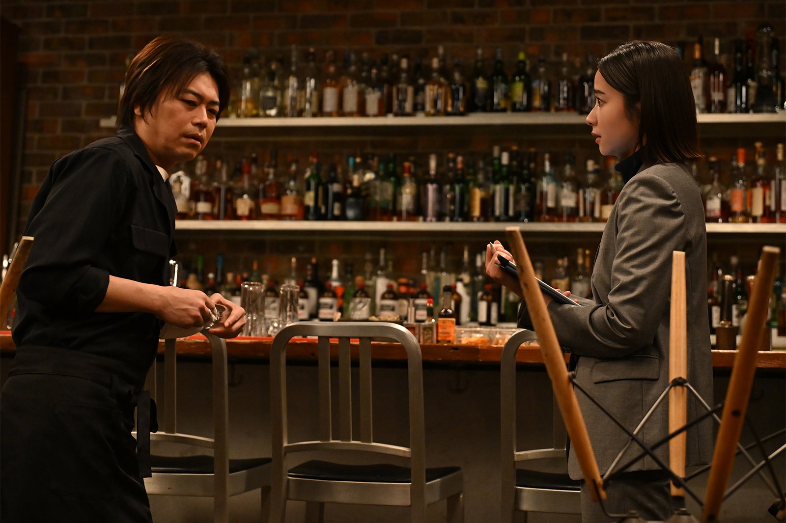 浪川大輔、堀田真由「アンチヒーロー」第4話より（C）TBS