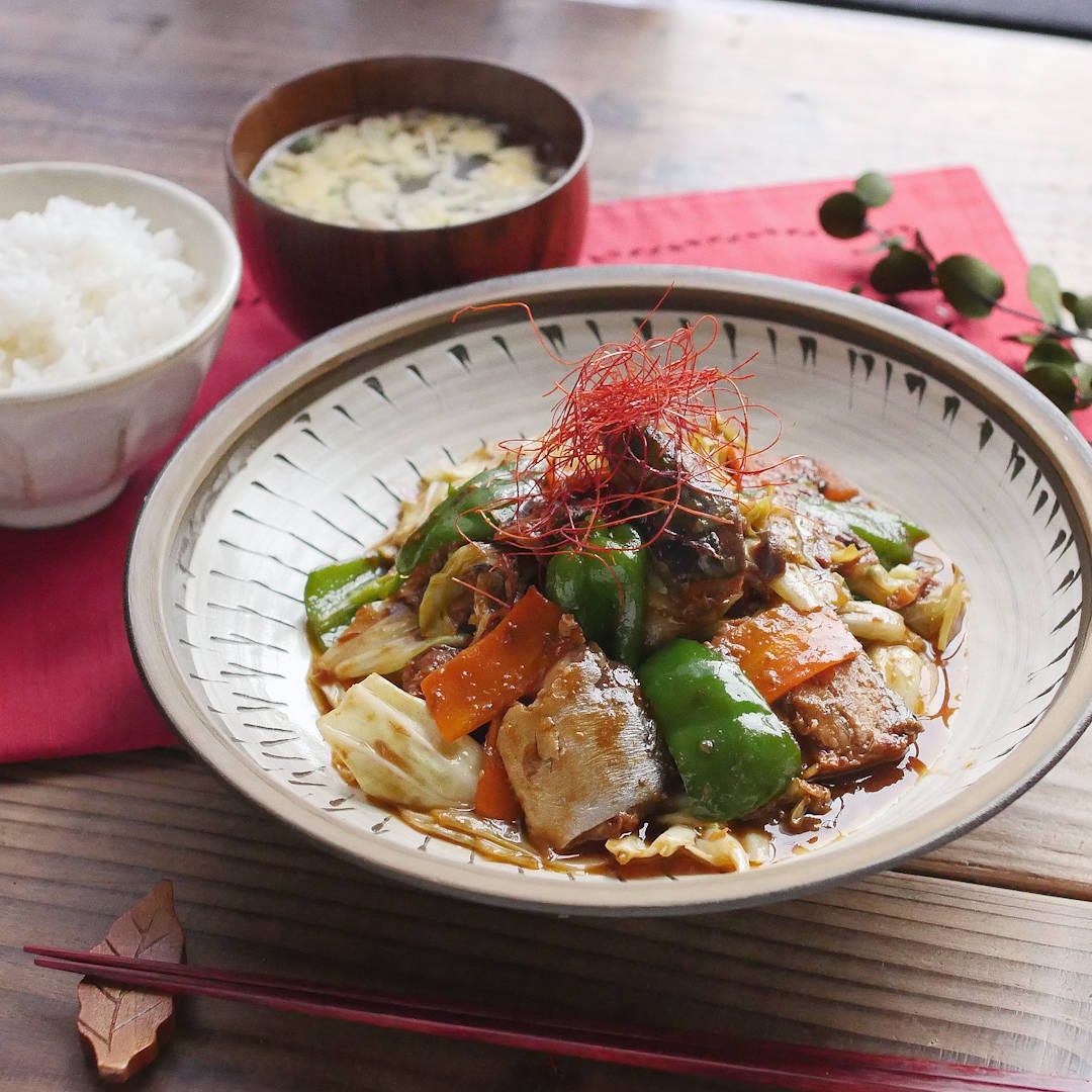 【缶詰レシピ】たっぷり野菜の和風さば回鍋肉