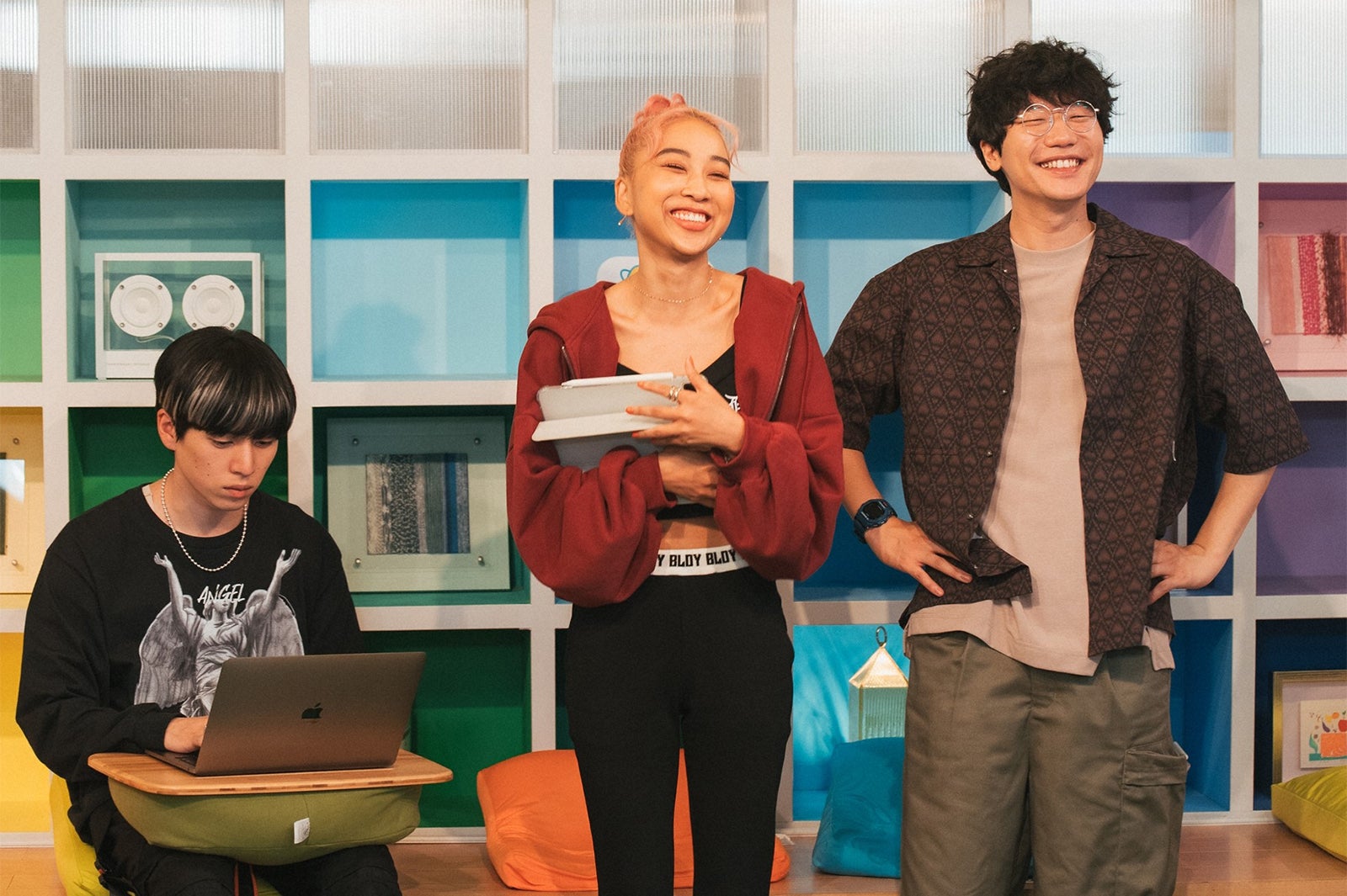 坂東龍汰、青山テルマ、前原滉／「ユニコーンに乗って」第9話より（C）TBS