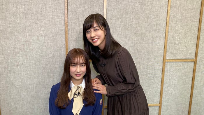 鈴木絢音、斎藤ちはるアナウンサー(提供画像)