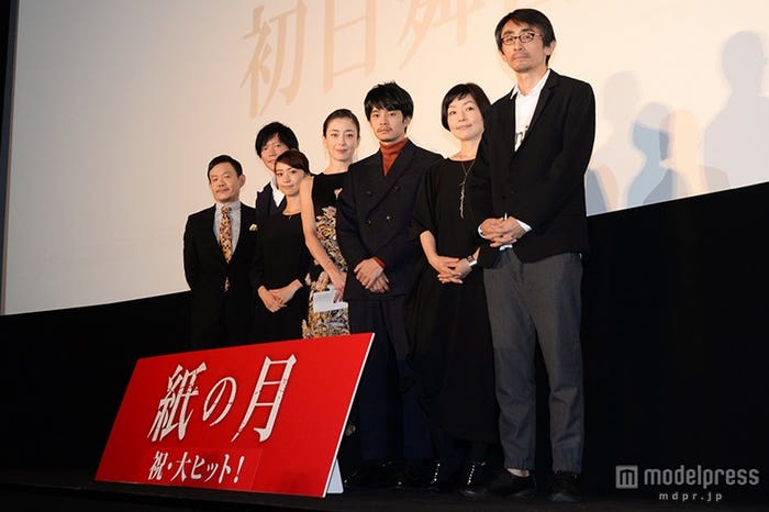 映画「紙の月」公開初日舞台挨拶(近藤芳正、田辺誠一、大島優子、宮沢りえ、池松壮亮、小林聡美、吉田大八監督)