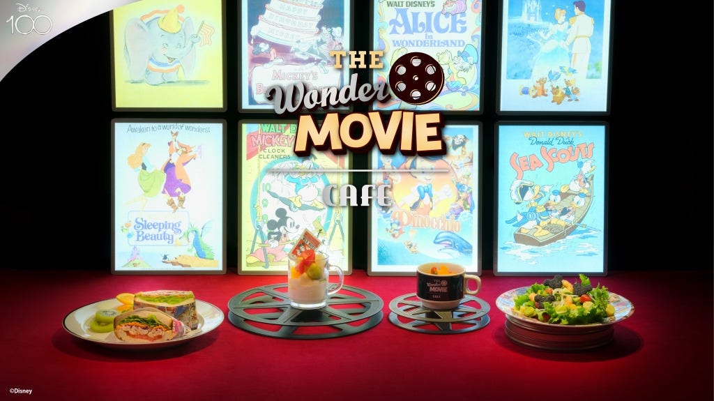 ディズニー創立100周年スペシャルカフェ「The Wonder Movie CAFE」“ポスターアート”テーマの第2期スタート