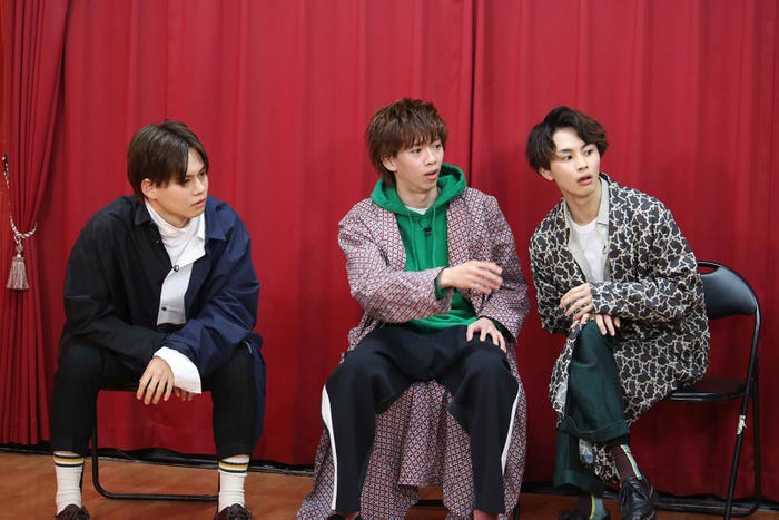 (左から)カイ、リョウガ、タクヤ(C)フジテレビ