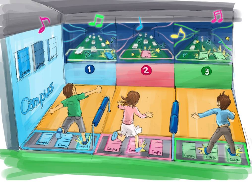 表紙を乗せる／画像提供：よみうりランド