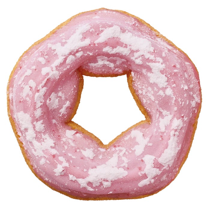 桜もちっとドーナツ いちごだいふく風/提供素材