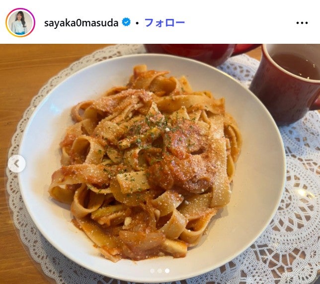 桝田沙也香アナウンサーInstagramより