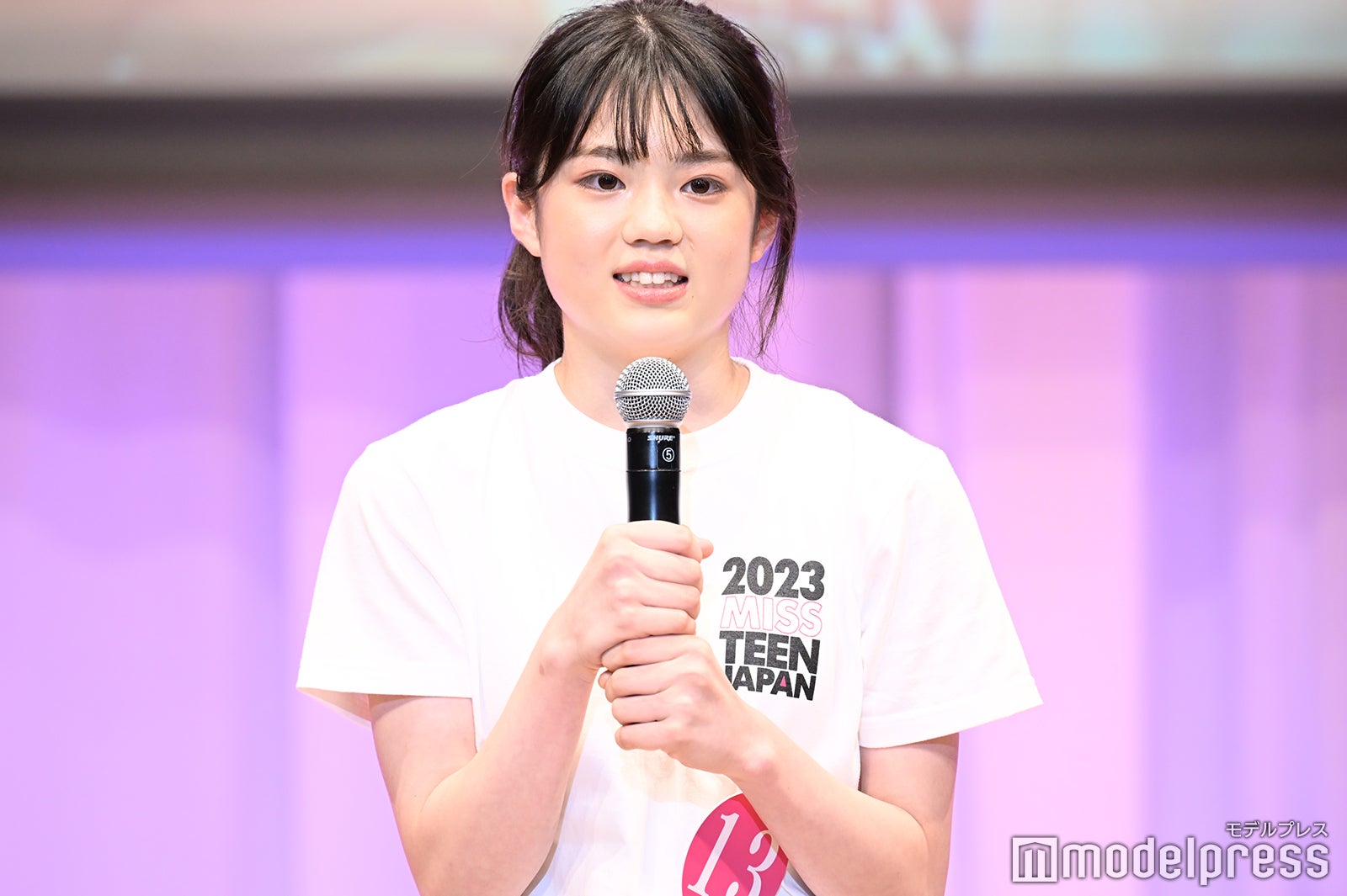 港川真由さん「2023ミス・ティーン・ジャパン」の様子 （C）モデルプレス