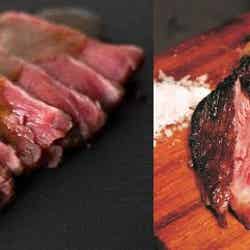 牧草牛ステーキ トリュフソース<肉塊UNO >ジューシーランプ肉の炭火焼シュラスコステーキ<ブラジルグリル>/画像提供:AATJ