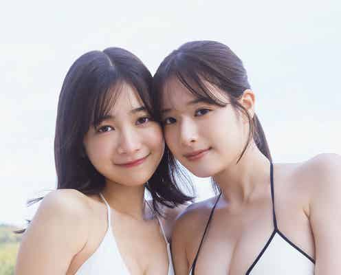 “ミスマガ”2世代GP・今森茉耶&葉月くれあ、白ビキニで美バスト輝く「月刊ヤンマガ」表紙