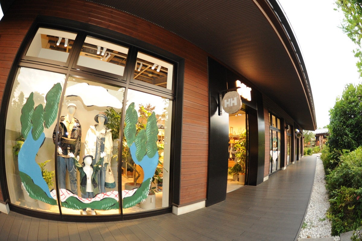 有名アウトドアブランドが軒を連ねるショッピングエリア（提供画像）