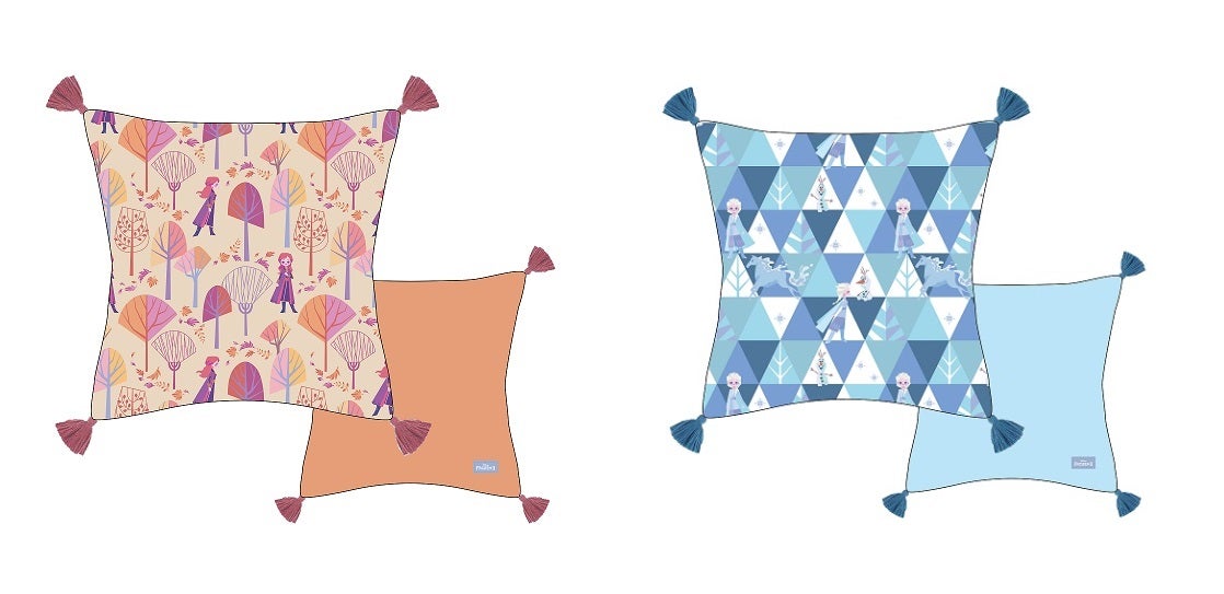 クッションカバー全2種（アナ エルサ）　各3,500円　※11月下旬（C）Disney