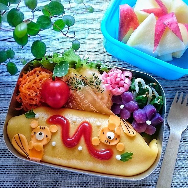 子供が笑顔になる可愛いオムライス弁当 簡単 人気なママが作りやすいメニュー モデルプレス