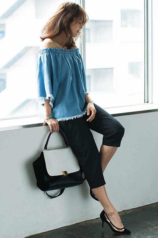 デニムフリンジオフショルダー「STYLEST」3,200円（税別）／画像提供：STYLEST