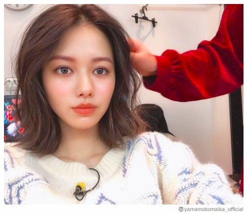 山本舞香、ピンクメイク姿披露 新木優子も絶賛「可愛いすぎ美しすぎる」