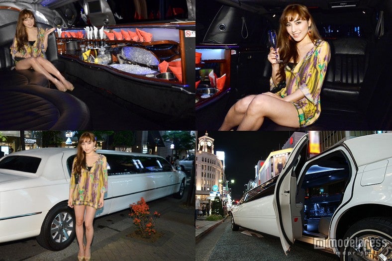 豪華なリムジンのお出迎え／モデル：CHiSA