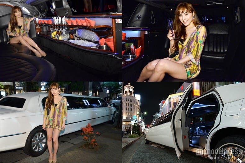 豪華なリムジンのお出迎え/モデル:CHiSA