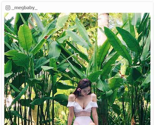 インスタアイドルMEGBABYの美バストに釘付け「泳げない」SEXY動画も絶賛「天使がいる」「クラクラする」