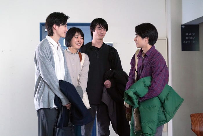 高橋文哉、河村花、前田拳太郎、前田旺志郎/「女神の教室」第7話(C)フジテレビ