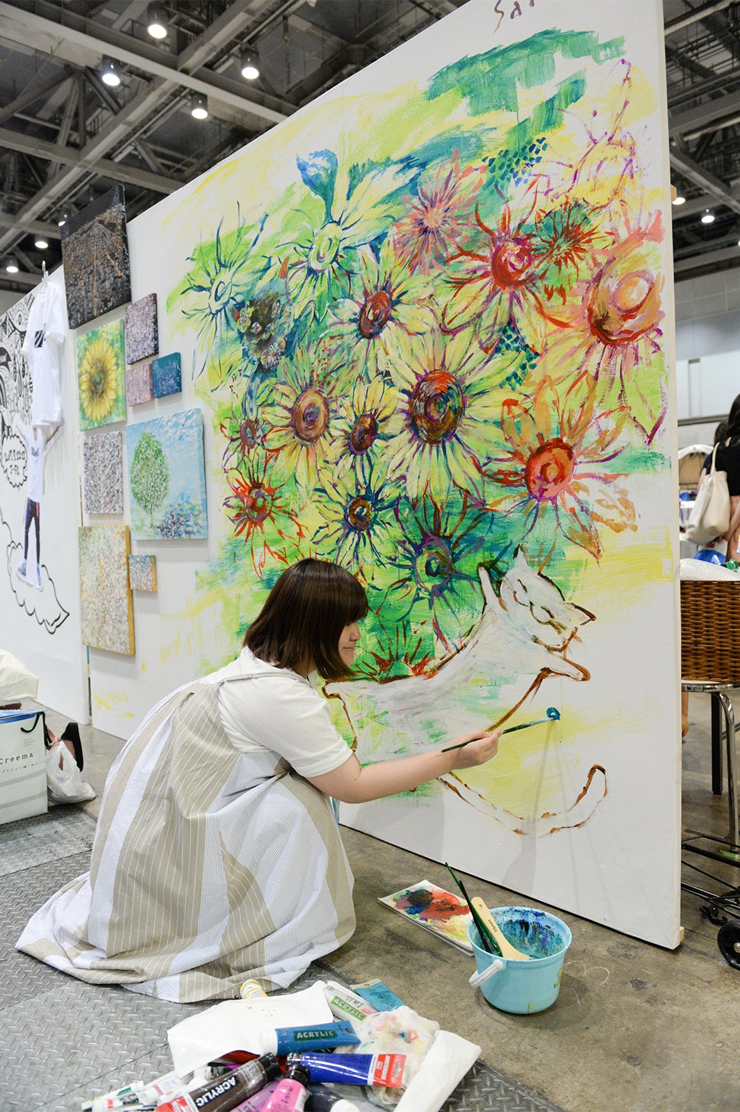 リエイターがライブで絵を描き上げる「ライブペインティング」 （提供画像）