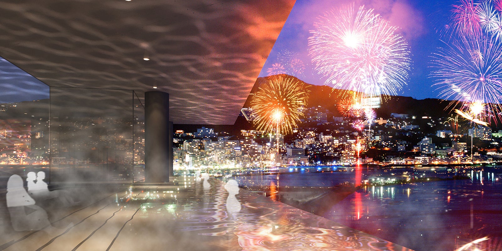 日帰り温泉施設内露天風呂／画像提供：東京ドーム