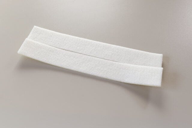 白　二枚　長方形