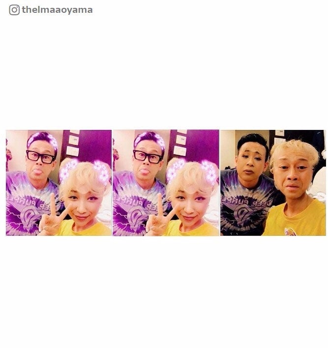 青山テルマ＆宮川大輔の“顔交換”に衝撃「笑いすぎてしんどい」「強烈」