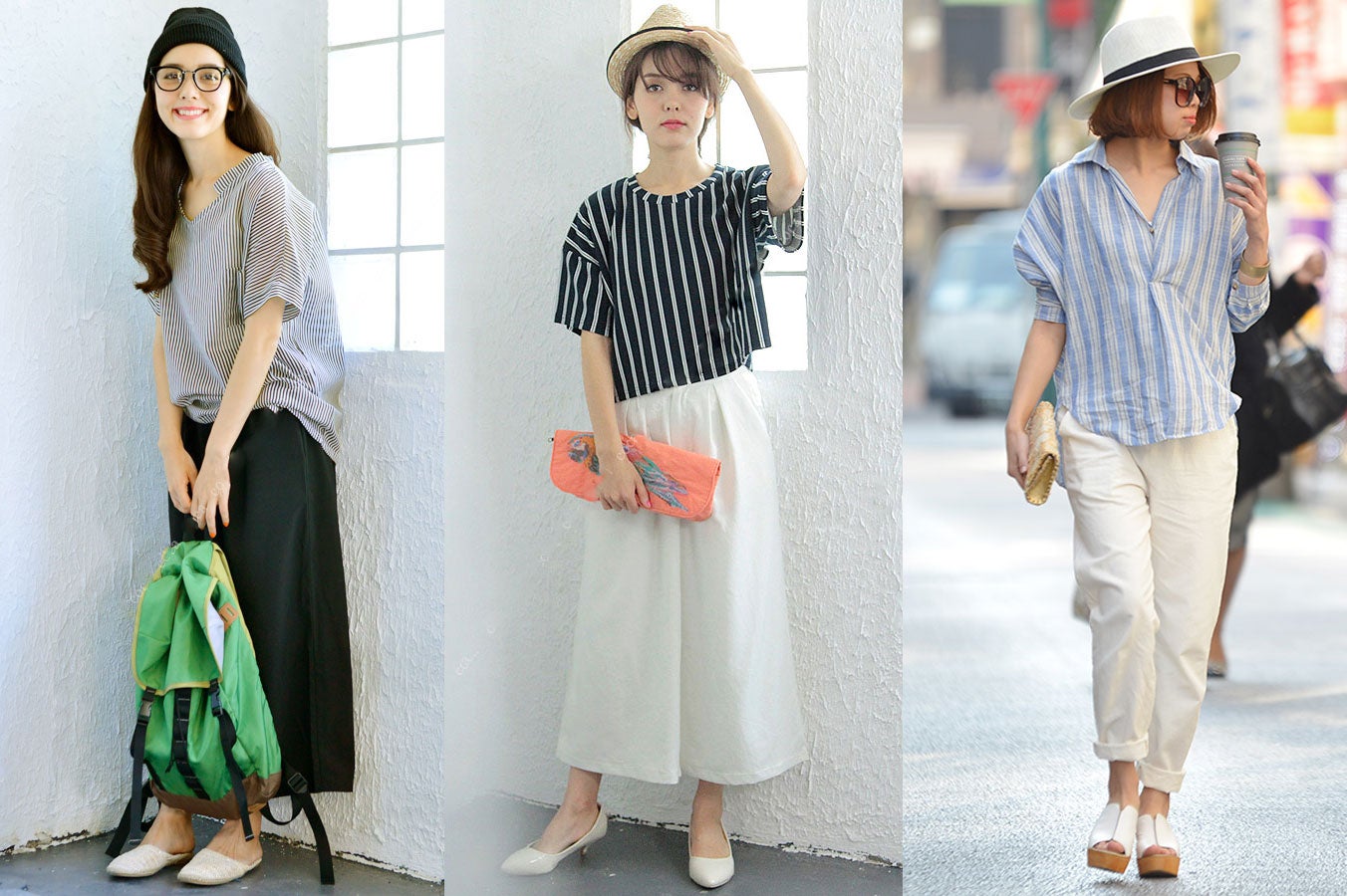 着痩せ効果抜群！ダイエットいらずのストライプ柄でスリムボディに