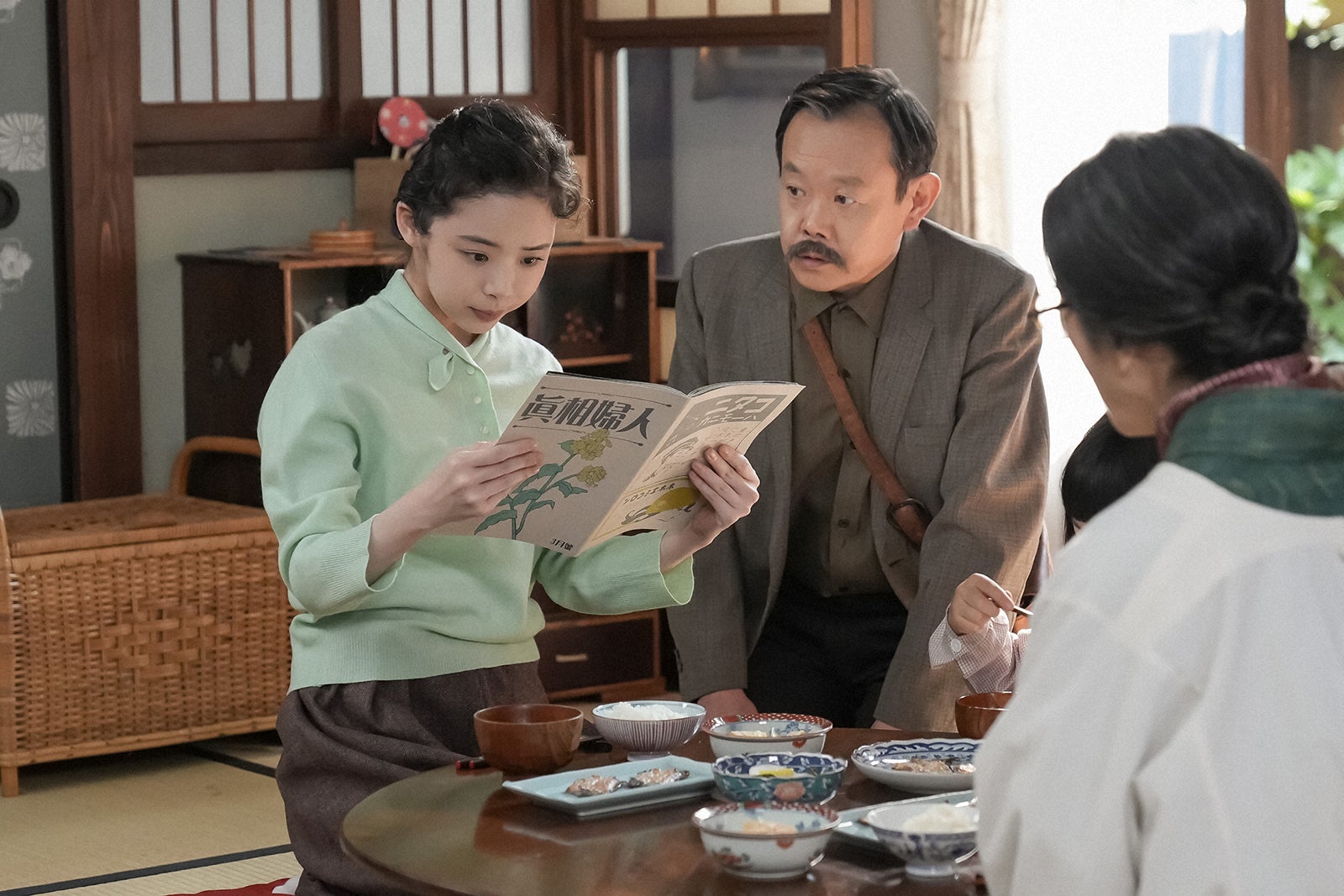 趣里、近藤芳正、小野美音、木野花「ブギウギ」第103話（C）NHK