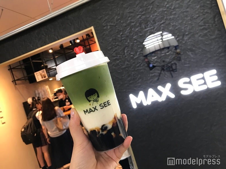 一番人気の「宇治抹茶黒糖タピオカミルク」（M550円／L610円）