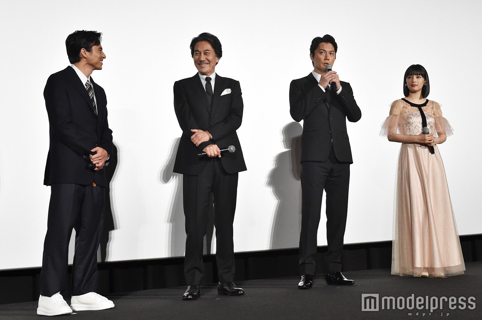 満島真之介、役所広司、福山雅治、広瀬すず （C）モデルプレス