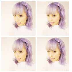紫色のヘアカラーに劇的イメチェンを遂げた若槻千夏／Instagramより【モデルプレス】