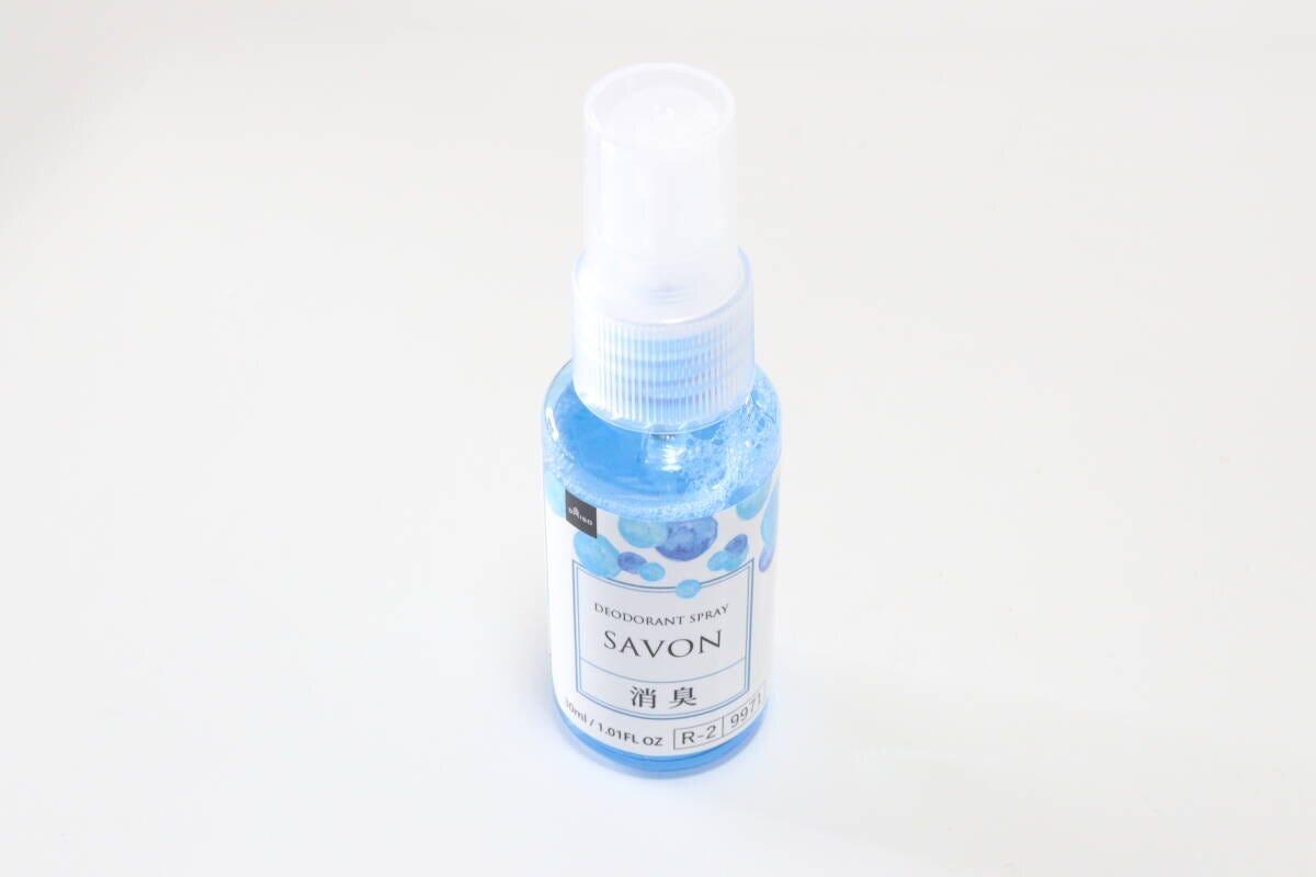 消臭スプレー（サボン）　パッケージ