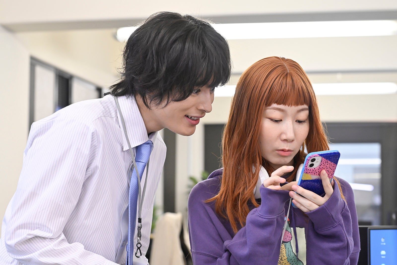 塩野瑛久、土居志央梨「無能の鷹」第5話（C）テレビ朝日