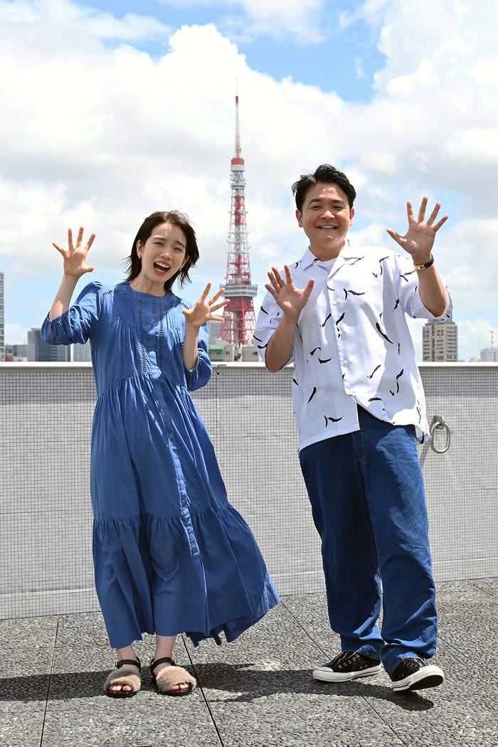 弘中綾香アナウンサー、ノブ(C)テレビ朝日