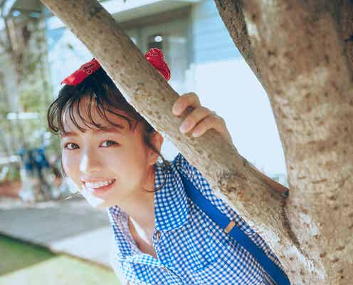「ミスマガジン2023」加藤綾乃、レトロな水着姿でアメカジムード