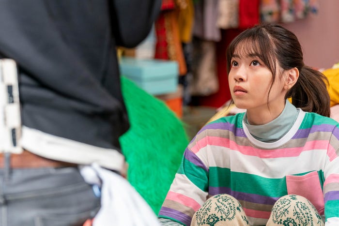 西野七瀬/新TVCM「ナナセさんの絞り込みカンリョウ!」篇メイキングカット (提供写真)