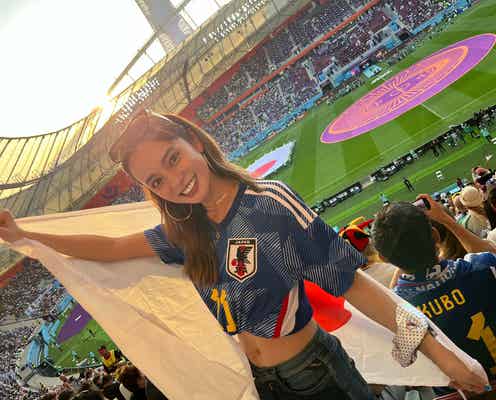 W杯中継映り込みで「とんでもない美女」「女神」と話題・SHONOって?公式HPアクセス集中の事態に
