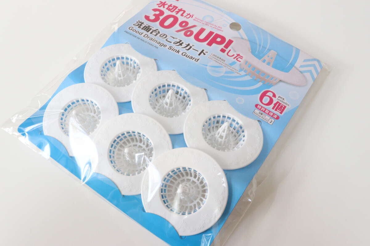 水切れが良い洗面台のごみガード　洗面台グッズ