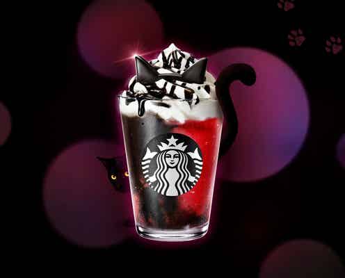 スタバ、ハロウィン新作は“黒猫フラペ”「アサイー ベリー フラペチーノ」10月10日登場