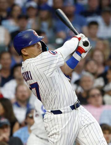 鈴木誠也が完全復調の2戦連発豪快2号 2戦連続マルチ安打でカブスの8連勝に貢献 本拠地熱狂